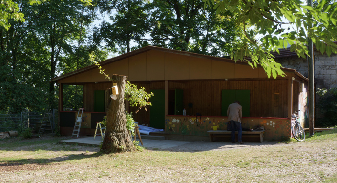Freizeithütte vor der Renovierung